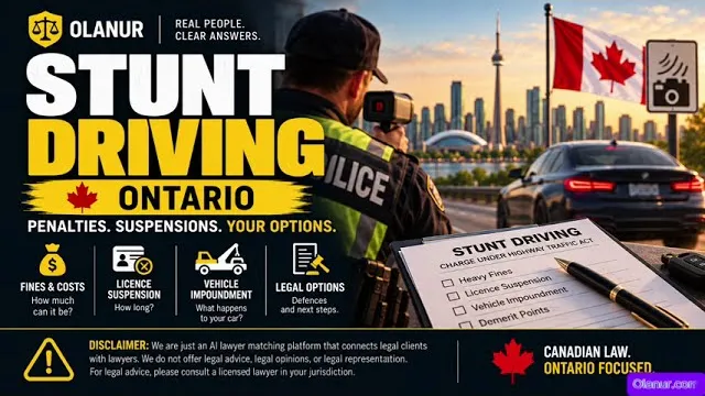 Stunt Driving Ontario 2026: Penalties, Suspension & How to Fight It, click to play video
